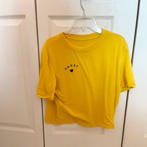 Yellow Honey Cropped Tshirt
